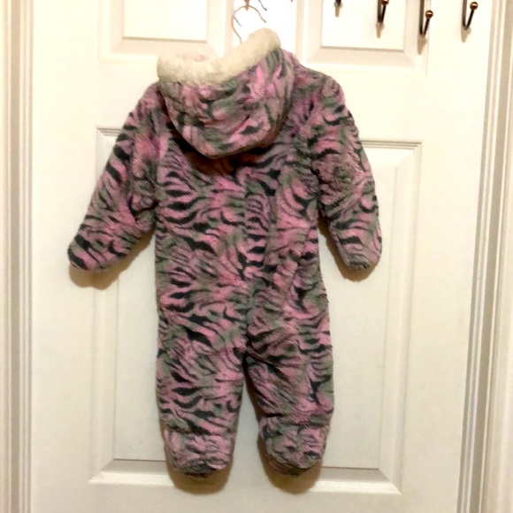 One piece baby girl snowsuit - Picture 2 of 3